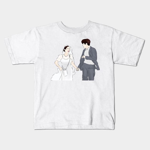 Hometown Cha Cha Cha Korean Drama Kids T-Shirt by ArtRaft Pro